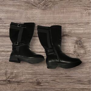 JustFab Black Women's Flat Boots